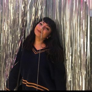 LA HEARTS VARSITY OVERSIZED SWEATER